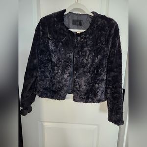H&M faux fur short jacket NWT (size 10)